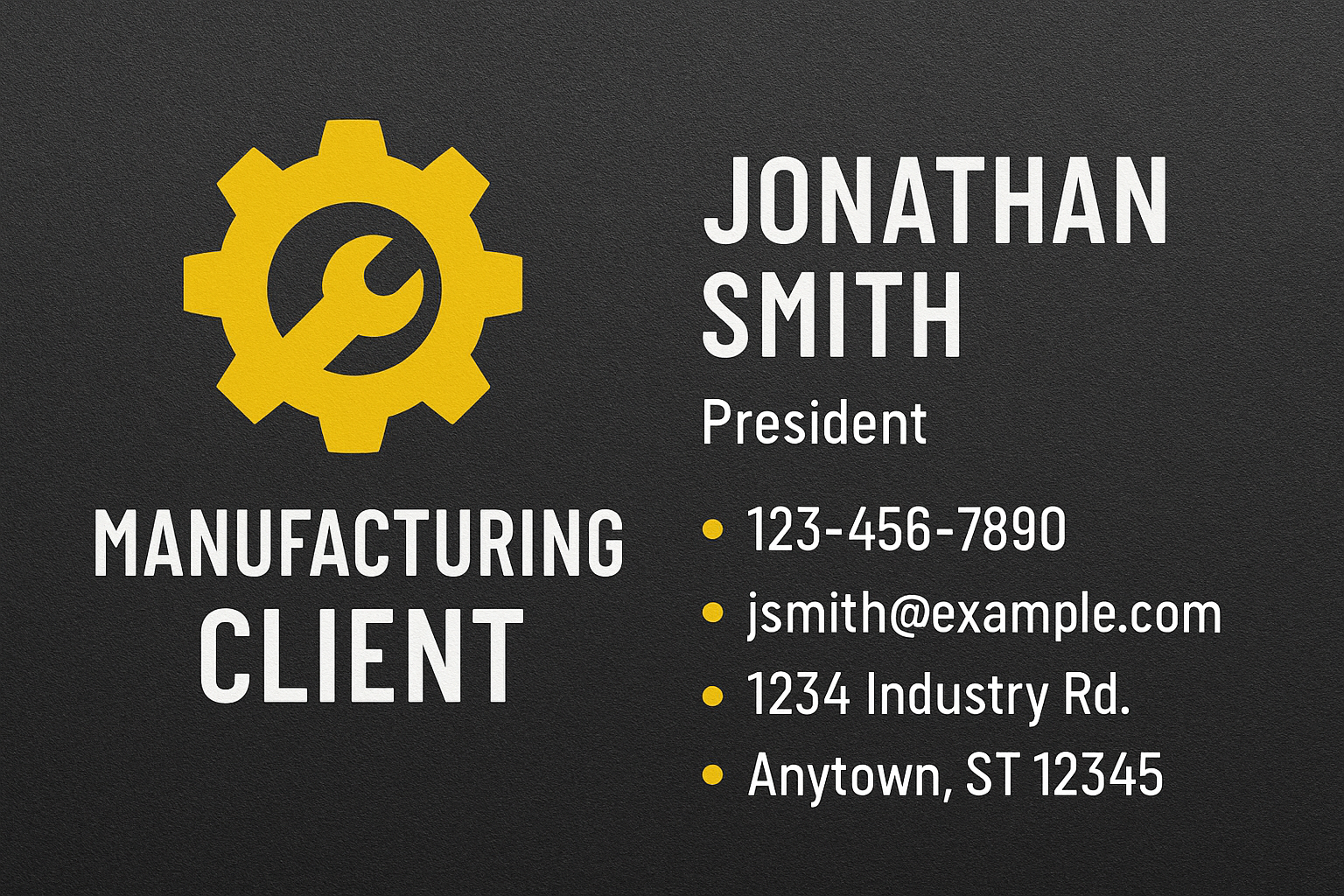 Manufacturing Client